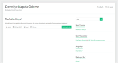 Desktop Screenshot of davetiyekapidaodeme.com